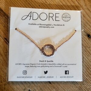 NEW Rose Gild Plated  Circle bracelet